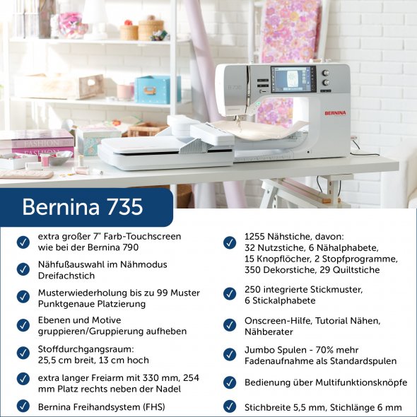 Bernina 735 Näh-und Stickmaschine