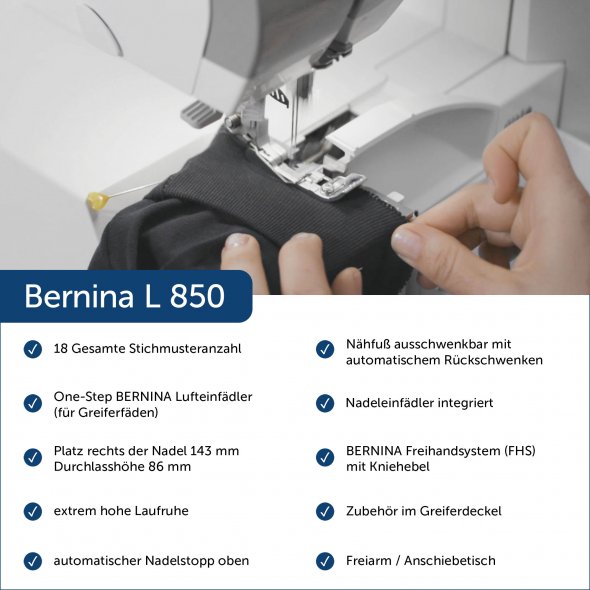 Bernina L 850 - 4 Faden Overlock