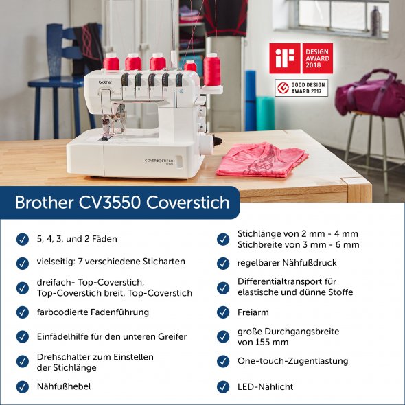 Brother CV3550 Coverstitch