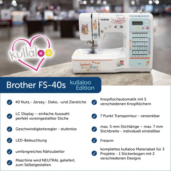 Brother FS-40s kullaloo Edition - kinderleicht zu bedienen.