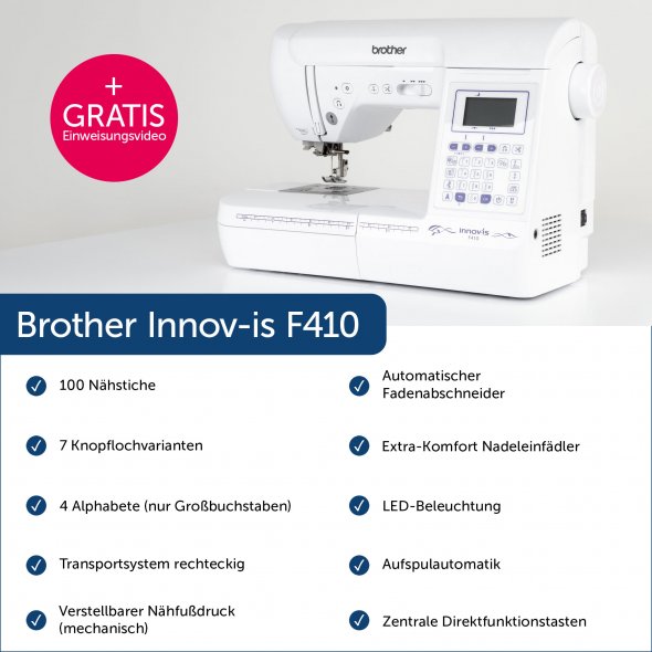 Brother Innov-is F410 Computer Nähmaschine