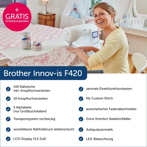 Brother Innov-is F420 Computer Nähmaschine