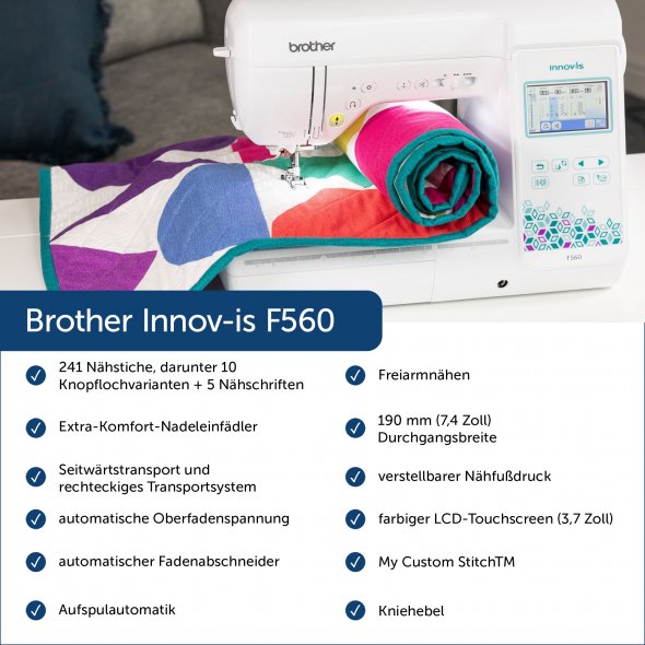 Brother Innov-is F560 Näh- und Quiltmaschine