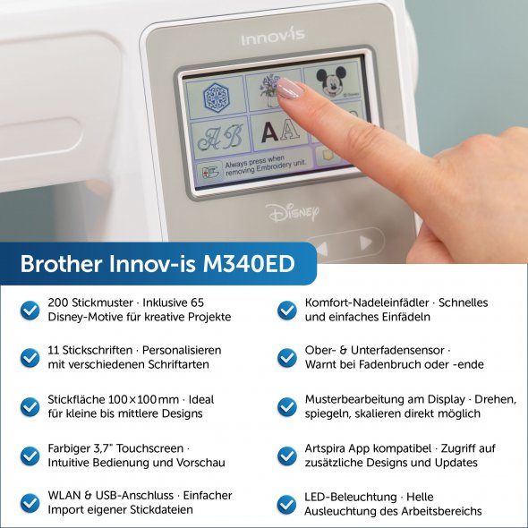 Brother Innov-is M340ED Disney Stickmaschine