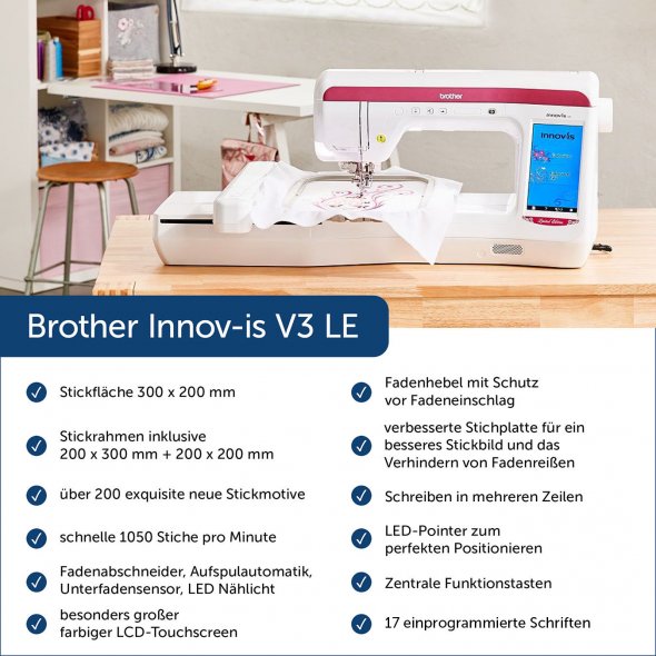 Brother Innovis V3 Limited Edition Stickmaschine