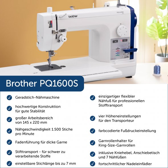 Brother PQ1600S Schnellnäher