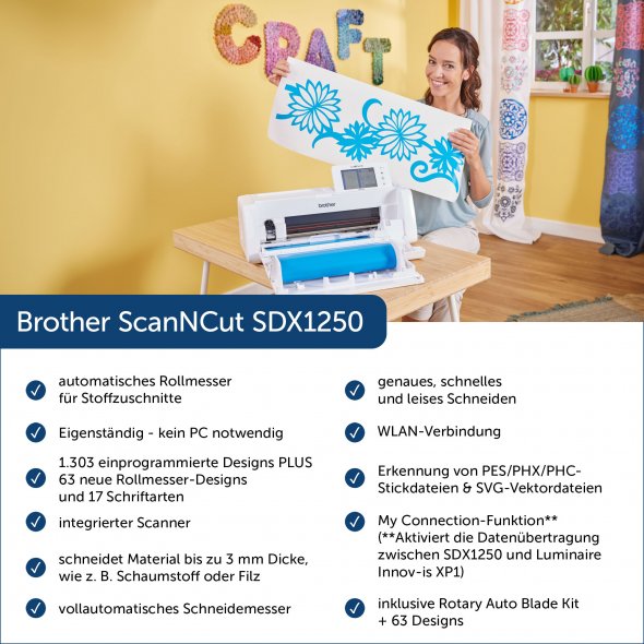 Brother ScanNCut SDX1250 Schneideplotter