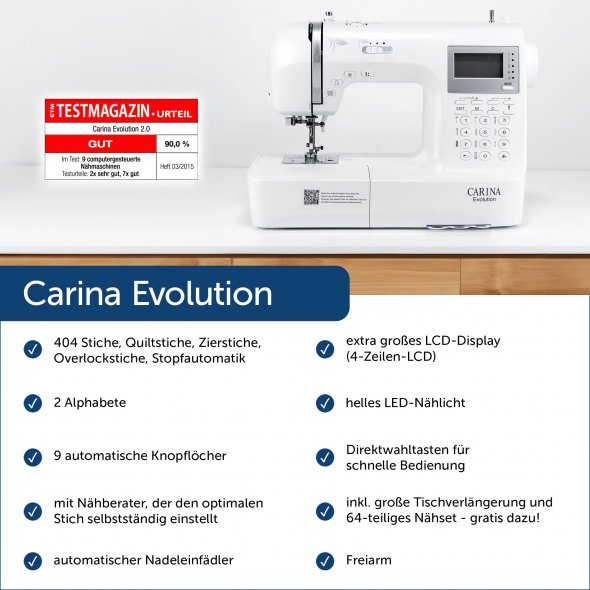 Carina Evolution Computer Nähmaschine