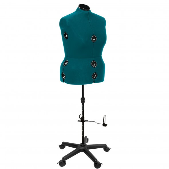 Schneiderpuppe/ Schneiderbüste DIANA "D" XL Jade mit Rollen (verstellbar)