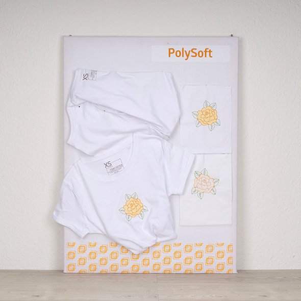 Semplix PolySoft (50 cm x 5 m/ Stickvlies zum Wegschneiden/ weiß)
