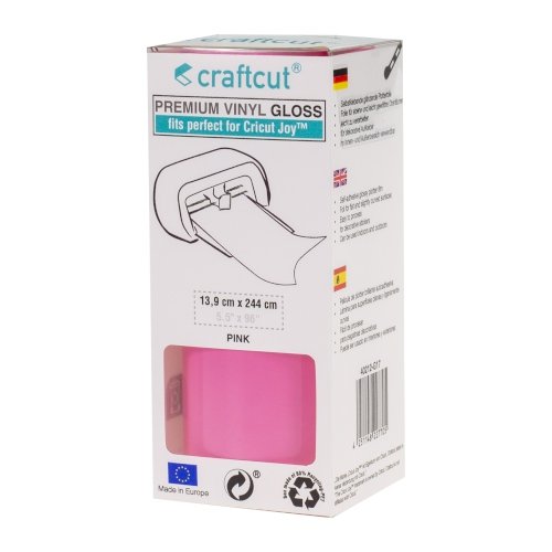 Craftcut Premium Vinyl Folie glänzend (13,9 x 244 cm/ verschiedene Farben/ Box) Magenta