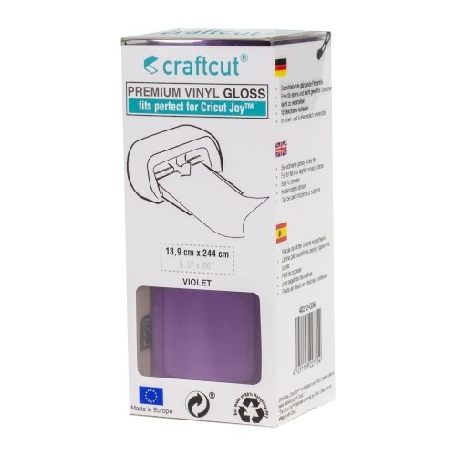 Craftcut Premium Vinyl Folie glänzend (13,9 x 244 cm/ verschiedene Farben/ Box) Violet