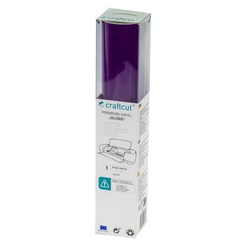 Craftcut Premium Vinyl Folie glänzend (33 x 244 cm/ verschiedene Farben/ Box) Violet