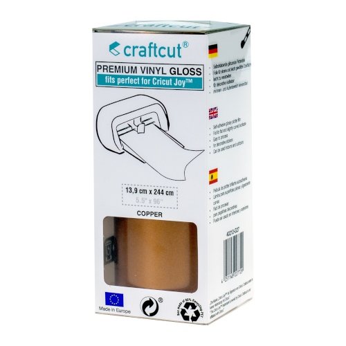 Craftcut Premium Vinyl Folie glänzend (13,9 x 244 cm/ verschiedene Farben/ Box) Copper