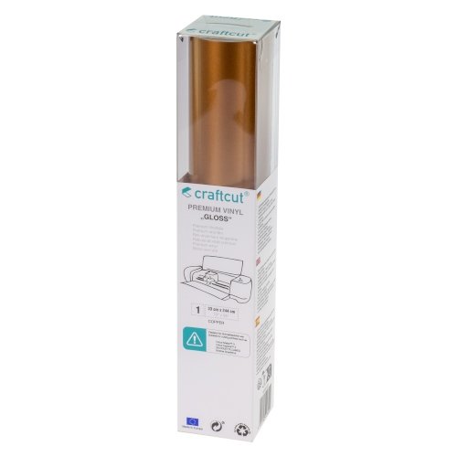 Craftcut Premium Vinyl Folie glänzend (33 x 244 cm/ verschiedene Farben/ Box) Copper
