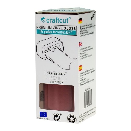 Craftcut Premium Vinyl Folie glänzend (13,9 x 244 cm/ verschiedene Farben/ Box) Burgundy