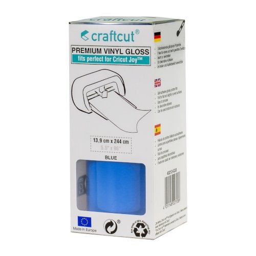 Craftcut Premium Vinyl Folie glänzend (13,9 x 244 cm/ verschiedene Farben/ Box) Blue