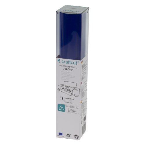 Craftcut Premium Vinyl Folie glänzend (33 x 244 cm/ verschiedene Farben/ Box) Ultramarine