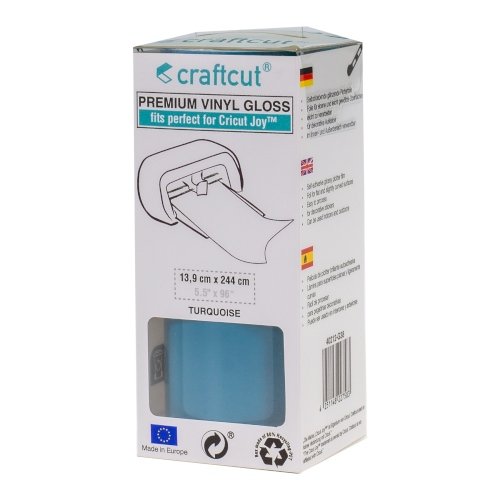 Craftcut Premium Vinyl Folie glänzend (13,9 x 244 cm/ verschiedene Farben/ Box) Turquoise