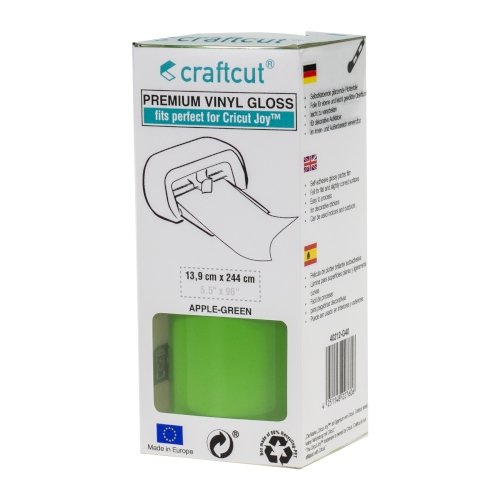 Craftcut Premium Vinyl Folie glänzend (13,9 x 244 cm/ verschiedene Farben/ Box) Apple-Green