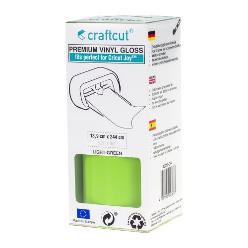 Craftcut Premium Vinyl Folie glänzend (13,9 x 244 cm/ verschiedene Farben/ Box) Light-Green