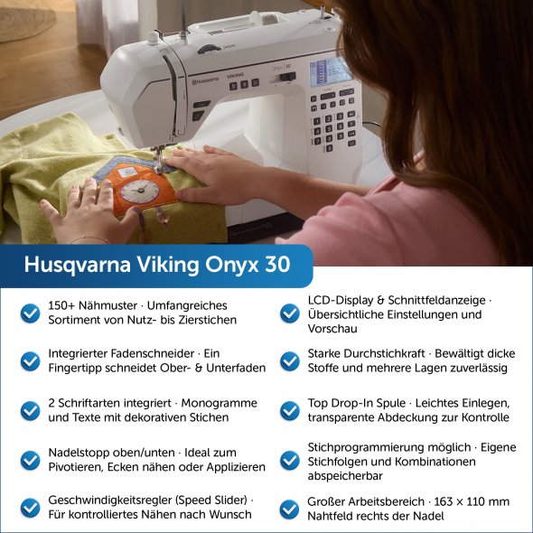 Husqvarna Viking Onyx 30 Computer Nähmaschine