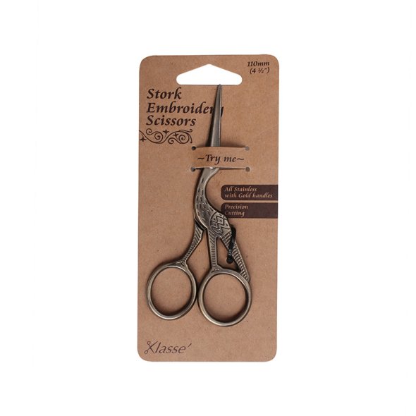 Storchenschere - Messing Antik (11 cm)
