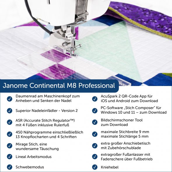 Janome Continental M8 Professional
