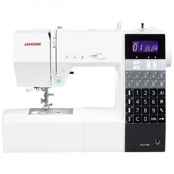 Janome DC 7100 Computer Nähmaschine inkl. großem Anschiebetisch