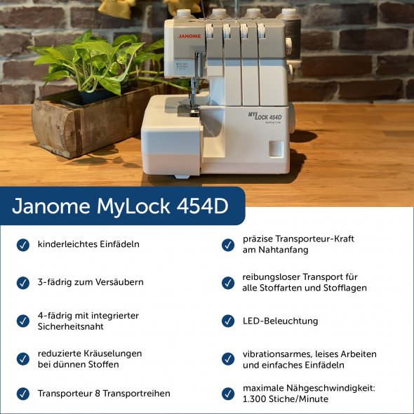 Janome MyLock 454D Sailing Line Overlock