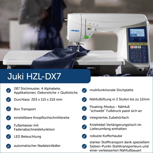 Juki HZL-DX7 Computer Nähmaschine
