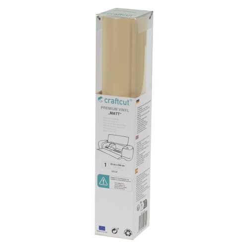 Craftcut Premium Vinyl Folie matt (33 x 244 cm/ verschiedene Farben/ Box) Beige