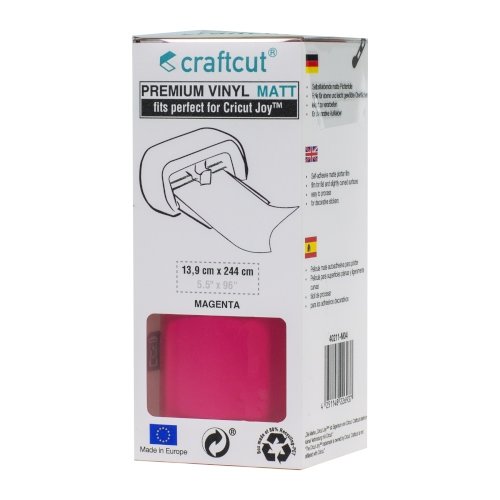 Craftcut Premium Vinyl Folie matt (13,9 x 244 cm/ verschiedene Farben/ Box) Magenta
