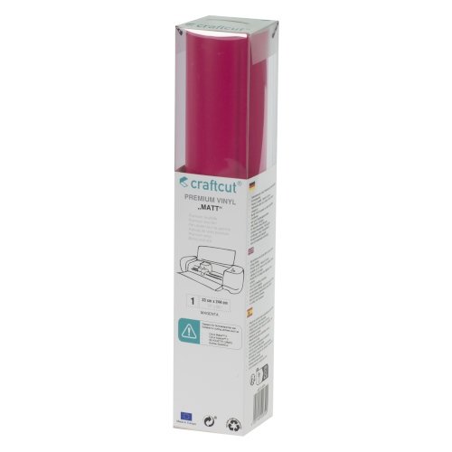 Craftcut Premium Vinyl Folie matt (33 x 244 cm/ verschiedene Farben/ Box) Magenta