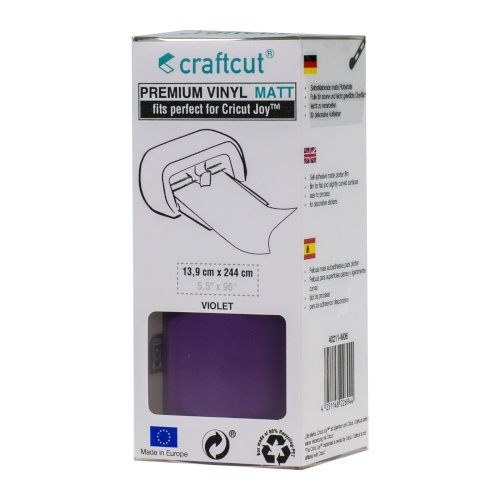 Craftcut Premium Vinyl Folie matt (13,9 x 244 cm/ verschiedene Farben/ Box) Violet