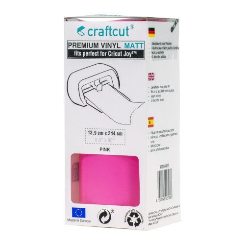 Craftcut Premium Vinyl Folie matt (13,9 x 244 cm/ verschiedene Farben/ Box) Pink