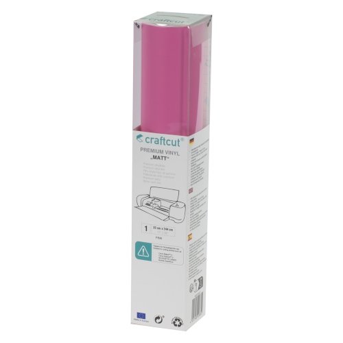 Craftcut Premium Vinyl Folie matt (33 x 244 cm/ verschiedene Farben/ Box) Pink