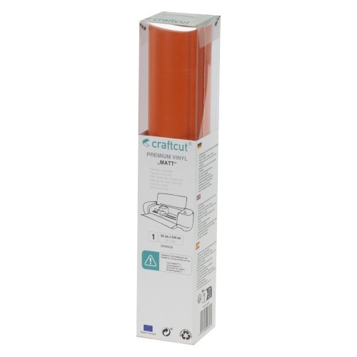 Craftcut Premium Vinyl Folie matt (33 x 244 cm/ verschiedene Farben/ Box) Orange