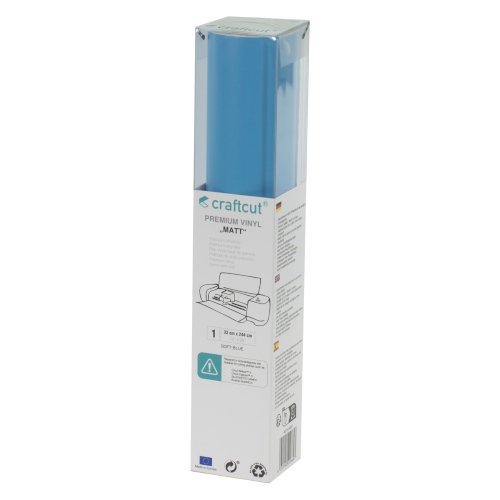 Craftcut Premium Vinyl Folie matt (33 x 244 cm/ verschiedene Farben/ Box) Soft-Blue