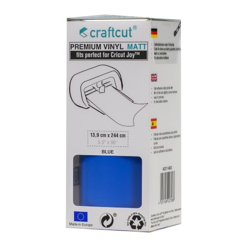 Craftcut Premium Vinyl Folie matt (13,9 x 244 cm/ verschiedene Farben/ Box) Blue