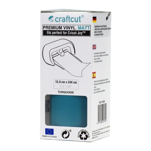 Craftcut Premium Vinyl Folie matt (13,9 x 244 cm/ verschiedene Farben/ Box) Turquoise