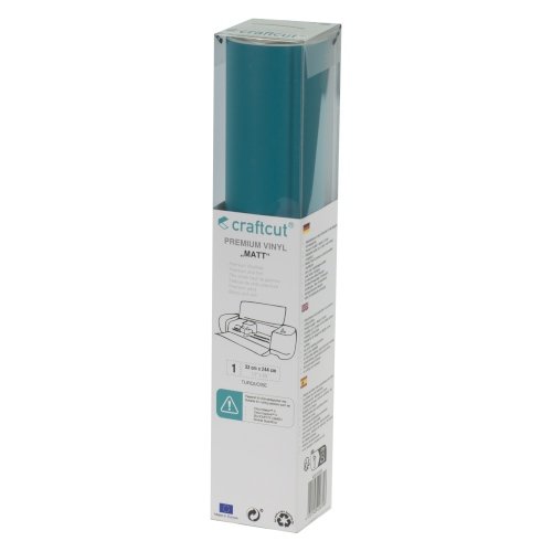 Craftcut Premium Vinyl Folie matt (33 x 244 cm/ verschiedene Farben/ Box) Turquoise
