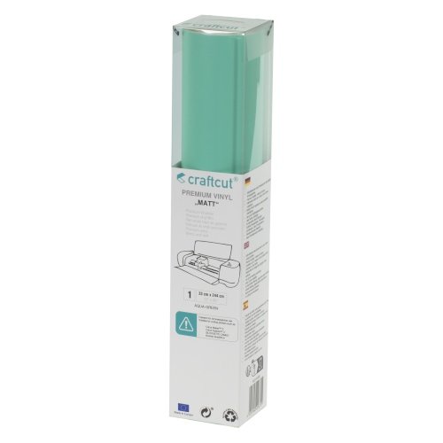 Craftcut Premium Vinyl Folie matt (33 x 244 cm/ verschiedene Farben/ Box) Aqua-Green