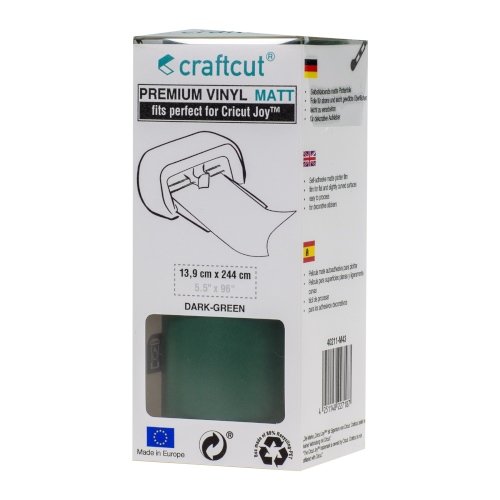 Craftcut Premium Vinyl Folie matt (13,9 x 244 cm/ verschiedene Farben/ Box) Dark-Green