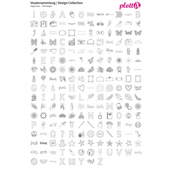 PlottiX Mustersammlungen Design Collection (USB-Sticks/ versch. Designs) Paige Evans