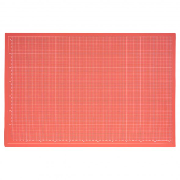 Schneidematte Schneidebrett Schneideunterlage A0 (rot-gelb/ 120 x 80 cm)