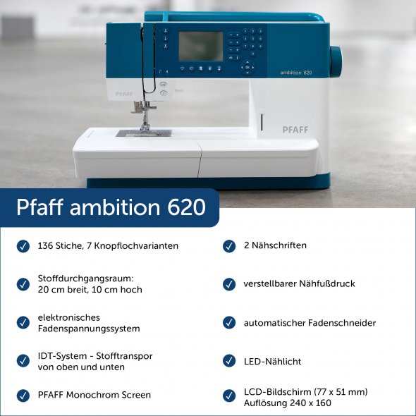 Pfaff ambition 620 Computer Nähmaschine