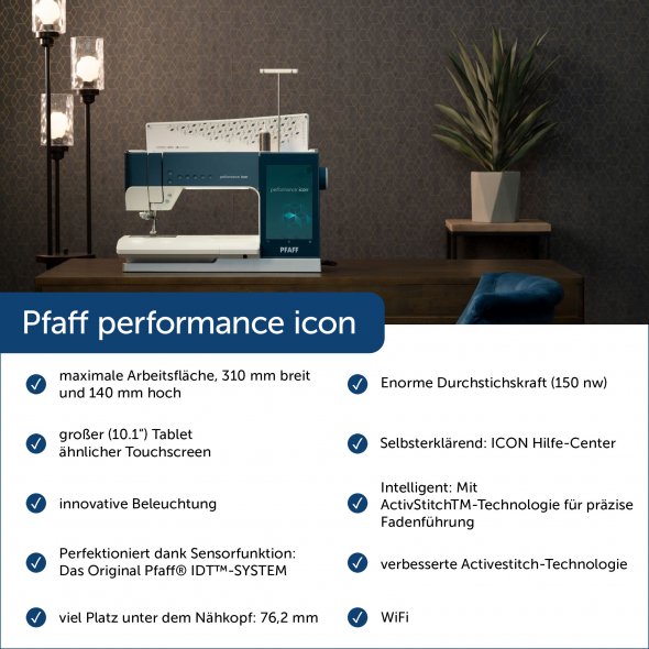 Pfaff Performance Icon Computer Nähmaschine