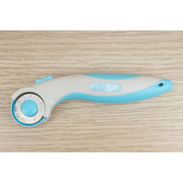 Semplix Rollschneider Mini Soft Griff (28 mm/ blau)