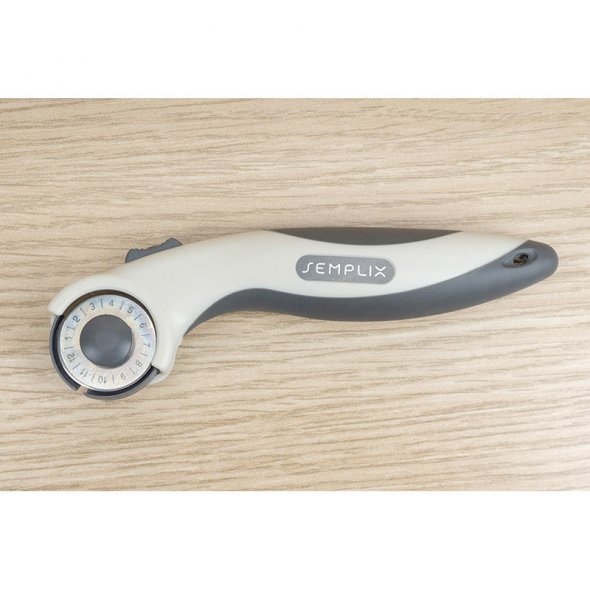 Semplix Rollschneider Mini Soft Griff (28 mm/ grau)